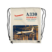 Thumbnail for Airbus A330-300P2F - Drawstring Bag - Classic - Beige