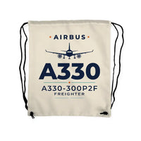 Thumbnail for Airbus A330-300P2F - Drawstring Bag - Heritage - Beige