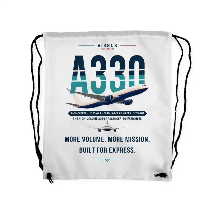 Airbus A330-300P2F - Drawstring Bag - Original - White