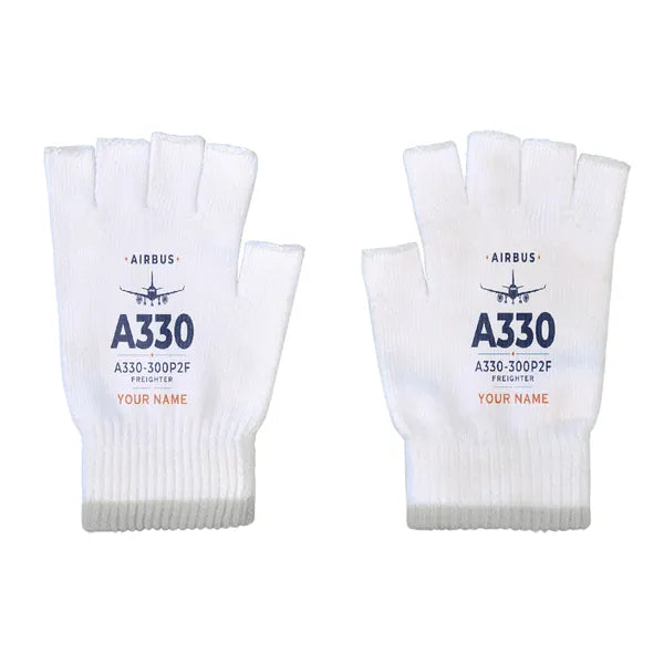 Airbus A330-300P2F - Gloves - Cut - Heritage + Name - White