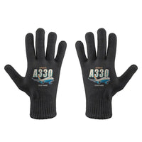 Thumbnail for Airbus A330-300P2F - Gloves - Full - Cartoon + Name - Black