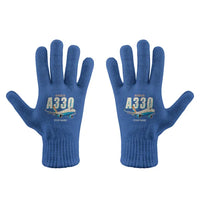 Thumbnail for Airbus A330-300P2F - Gloves - Full - Cartoon + Name - Blue