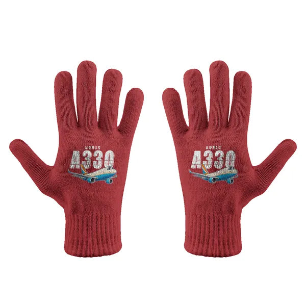 Airbus A330-300P2F - Gloves - Full - Cartoon - Red