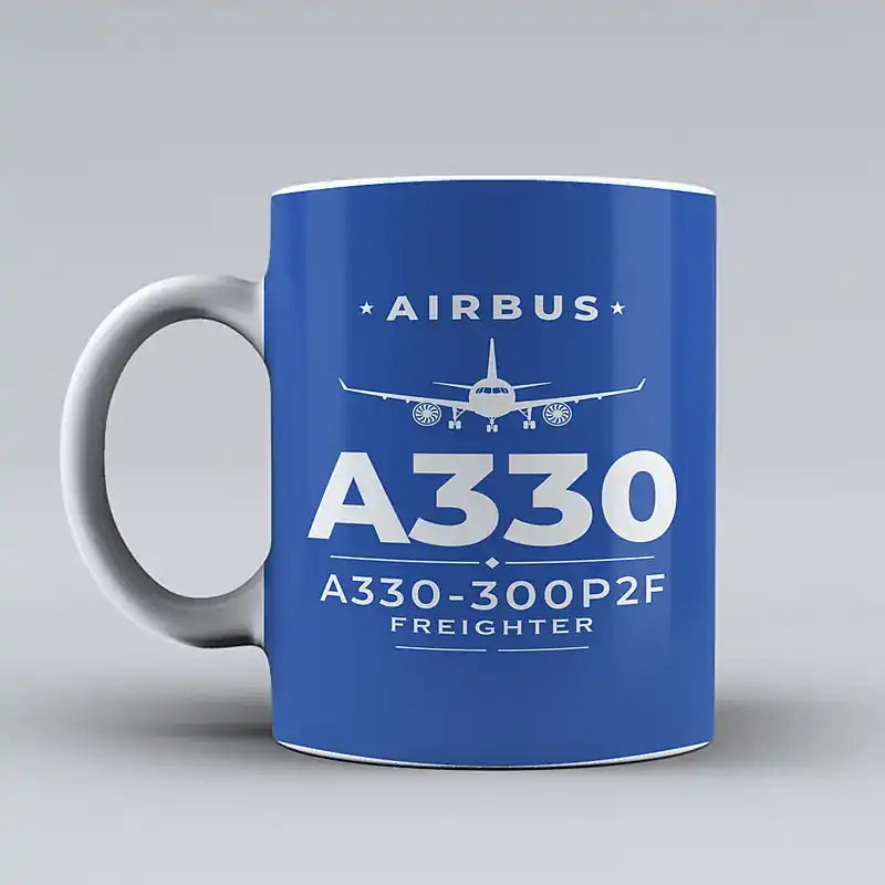 Airbus A330-300P2F - Heritage - Mug - Blue