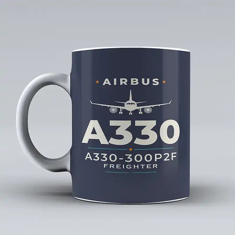 Airbus A330-300P2F - Heritage - Mug - Dark Blue