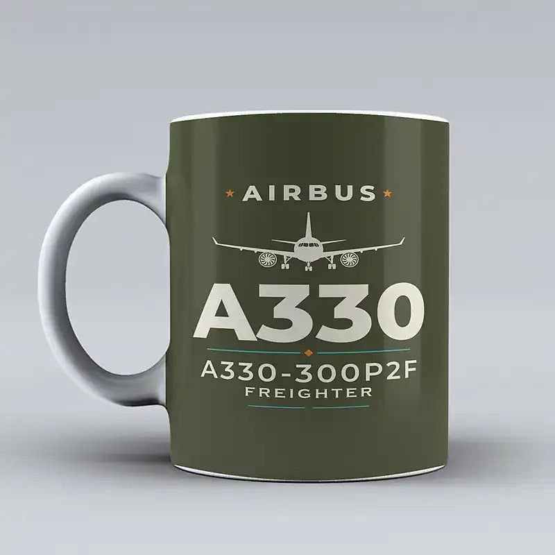 Airbus A330-300P2F - Heritage - Mug - Green Army
