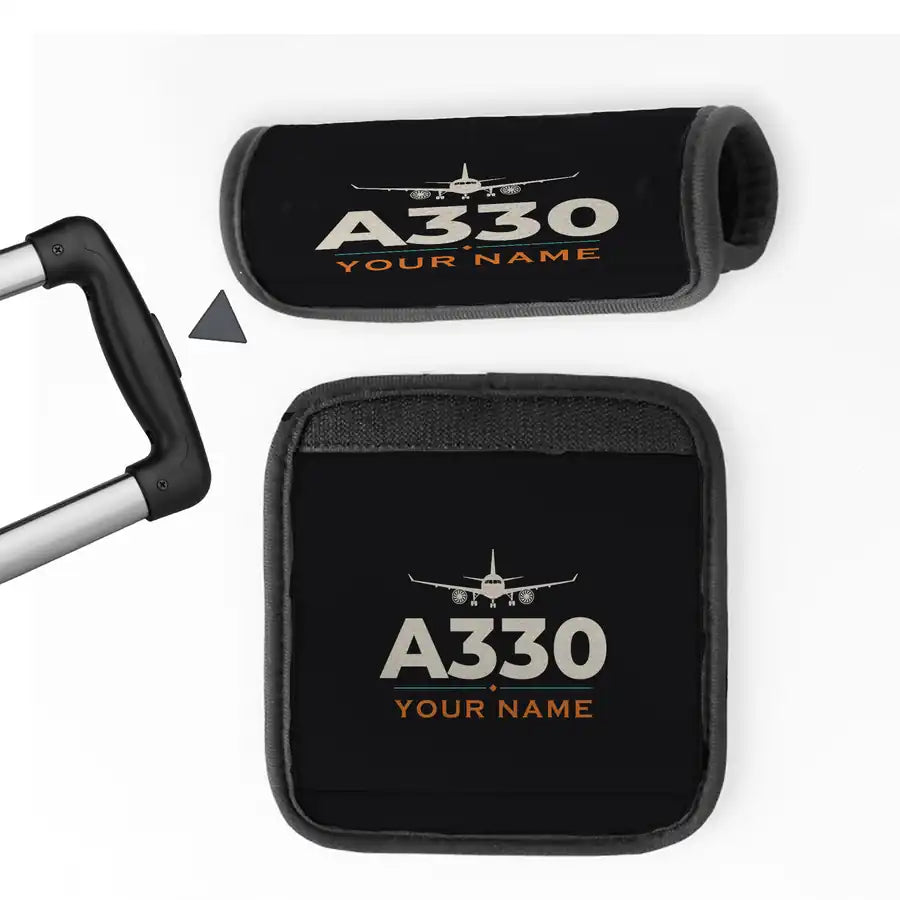 Airbus A330-300P2F - Heritage + Name - Luggage Handle Cover - Black