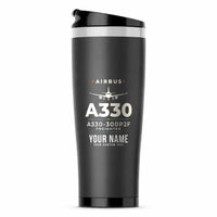 Thumbnail for Airbus A330-300P2F - Heritage + Name - Stainless Steel (No Holder) - Gray