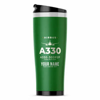 Thumbnail for Airbus A330-300P2F - Heritage + Name - Stainless Steel (No Holder) - Green