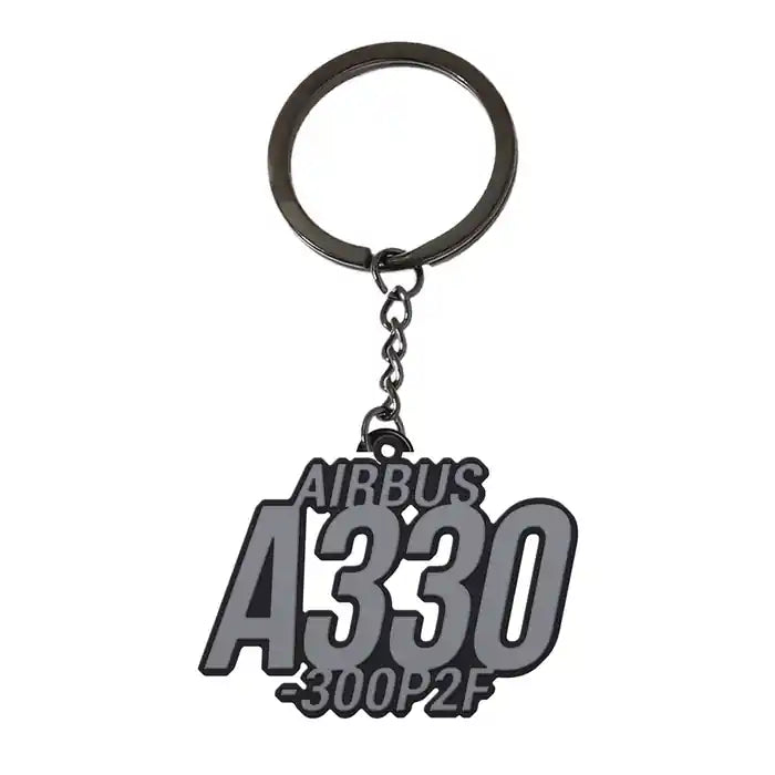 Airbus A330-300P2F - Hollow Key Chain - Tag - Black