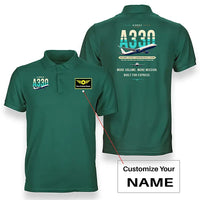 Thumbnail for Airbus A330-300P2F - Original - Double-Side Polo - Green + Name