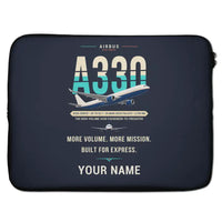 Thumbnail for Airbus A330-300P2F - Original + Name - Laptop Sleeve