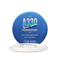 Thumbnail for Airbus A330-300P2F - Original + Name - Pin - Blue
