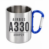 Thumbnail for Airbus A330-300P2F - Outdoors Mug - Tag - Blue