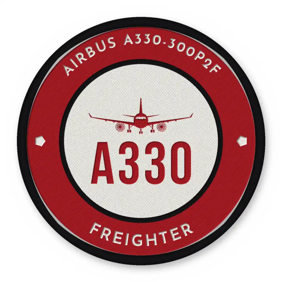 Airbus A330-300P2F Patches - Circle - Red White