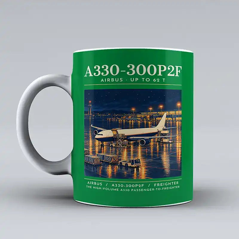Airbus A330-300P2F - Poster - Mug - Green