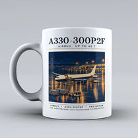 Thumbnail for Airbus A330-300P2F - Poster - Mug - White