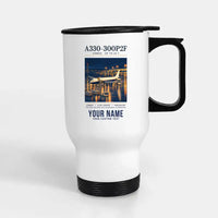 Thumbnail for Airbus A330-300P2F - Poster + Name - Stainless Steel with Holder - White