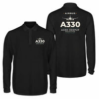 Thumbnail for Airbus A330-300P2F Premium Polo T-Shirts - Heritage - Long Sleeve - Black