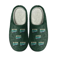 Thumbnail for Airbus A330-300P2F - Slippers - Cotton - Original Pattern - Dark Green