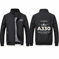 Thumbnail for Airbus A330-300P2F Stylish Jackets - Stand Collar - Heritage - Black