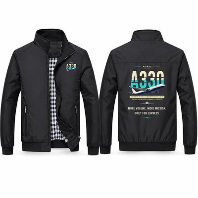 Airbus A330-300P2F Stylish Jackets - Stand Collar - Original - Black