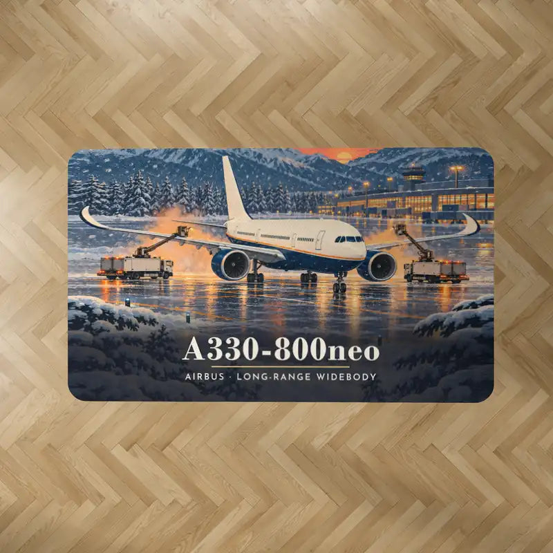 Airbus A330-800neo - 3D - Rectangle Carpet - Full Print