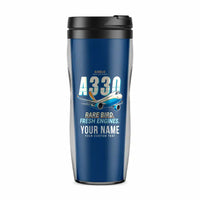 Thumbnail for Airbus A330-800neo - Cartoon + Name - Plastic (No Holder) - Blue
