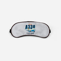 Thumbnail for Airbus A330-800neo - Cartoon + Name - Sleep Mask - Light Gray