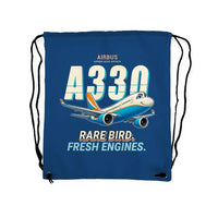 Thumbnail for Airbus A330-800neo - Drawstring Bag - Cartoon - Blue