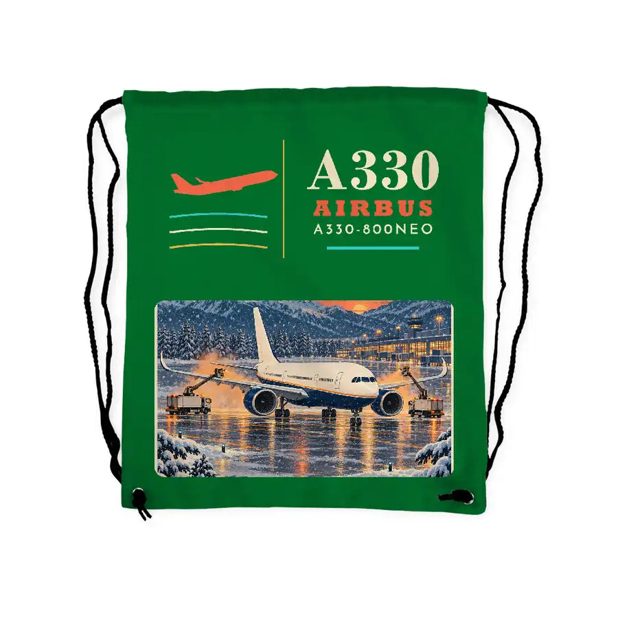 Airbus A330-800neo - Drawstring Bag - Classic - Green