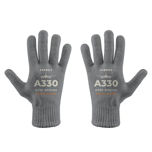 Airbus A330-800neo - Gloves - Full - Heritage + Name - Gray