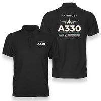 Thumbnail for Airbus A330-800neo - Heritage - Double-Side Polo - Black