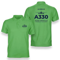 Thumbnail for Airbus A330-800neo - Heritage - Double-Side Polo - Light Green