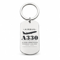 Thumbnail for Airbus A330-800neo - Key Chain - Heritage - Silver