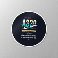 Thumbnail for Airbus A330-800neo - Original - Circle Sticker - Close-up