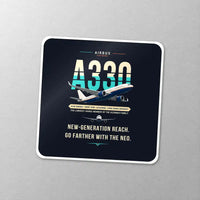 Thumbnail for Airbus A330-800neo - Original - Square Sticker - Close-up