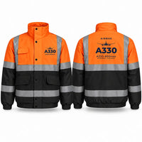 Thumbnail for Airbus A330-800neo Reflective Winter Jackets - Heritage - Orange & Navy