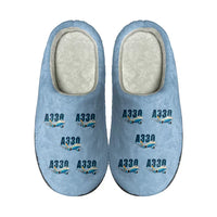 Thumbnail for Airbus A330-800neo - Slippers - Cotton - Cartoon Pattern - Light Blue