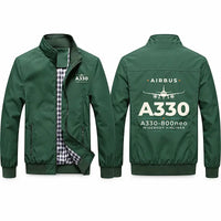 Thumbnail for Airbus A330-800neo Stylish Jackets - Stand Collar - Heritage - Green