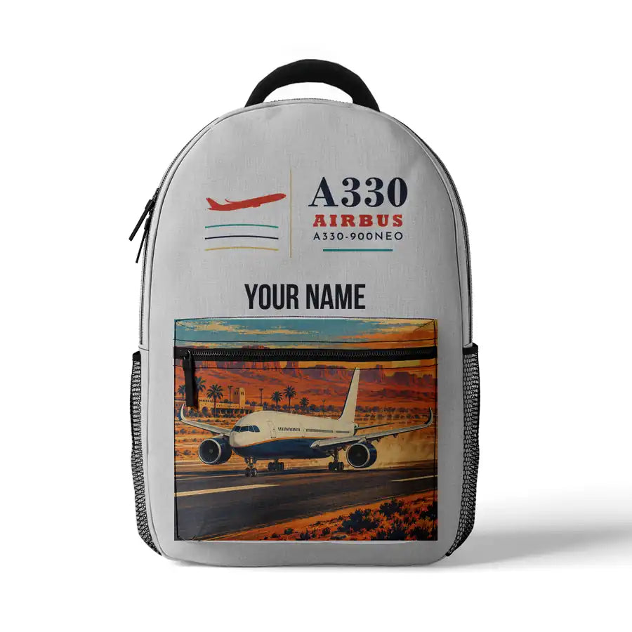 Airbus A330-900neo - 3D Backpack - White + Name