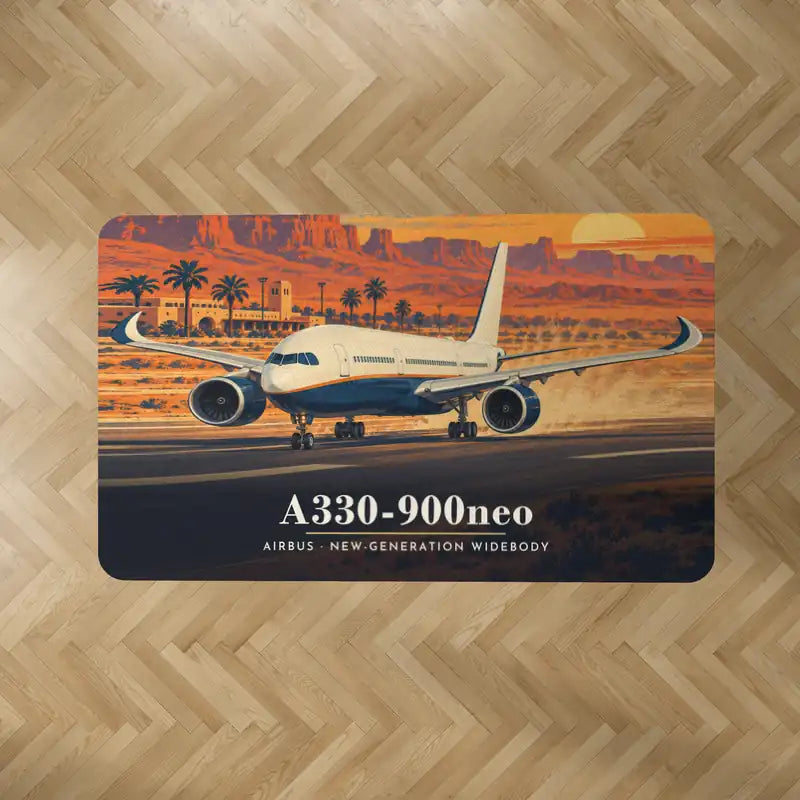 Airbus A330-900neo - 3D - Rectangle Carpet - Full Print