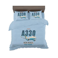 Thumbnail for Airbus A330-900neo - Cartoon - Bedding Set - Light Blue