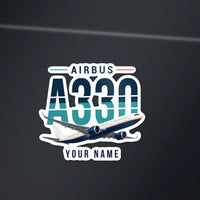 Thumbnail for Airbus A330-900neo - Original Die-Cut + Name - Die-Cut - Dark Car