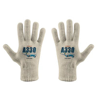Thumbnail for Airbus A330-900neo - Gloves - Full - Cartoon + Name - Beige