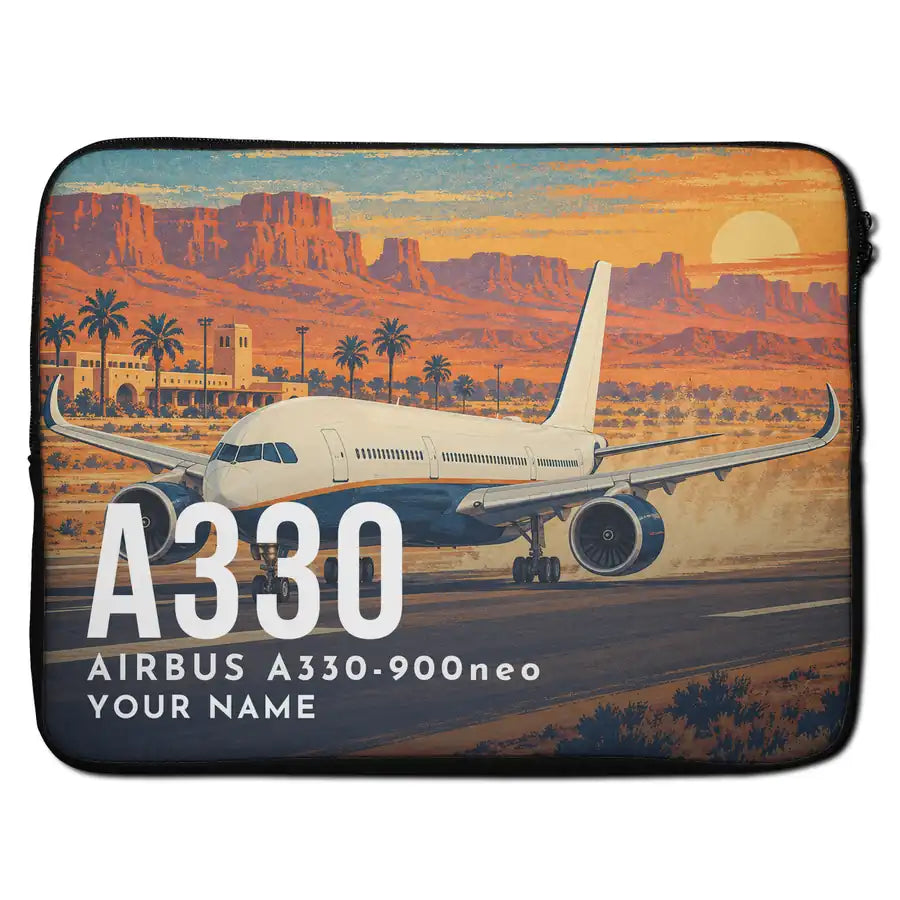 Airbus A330-900neo - Laptop Sleeve + Name