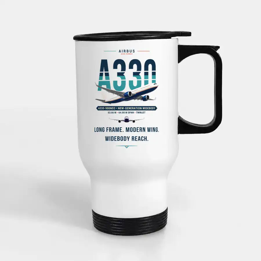 Airbus A330-900neo - Original - Stainless Steel with Holder - White
