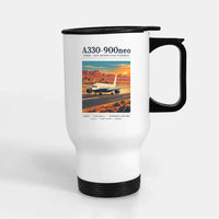 Thumbnail for Airbus A330-900neo - Poster - Stainless Steel with Holder - White