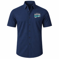 Thumbnail for Airbus A330-900neo - Short Sleeve Shirt - Original - Dark Blue