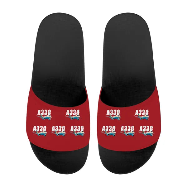 Airbus A330-900neo - Slippers - Sport - Cartoon Pattern - Red